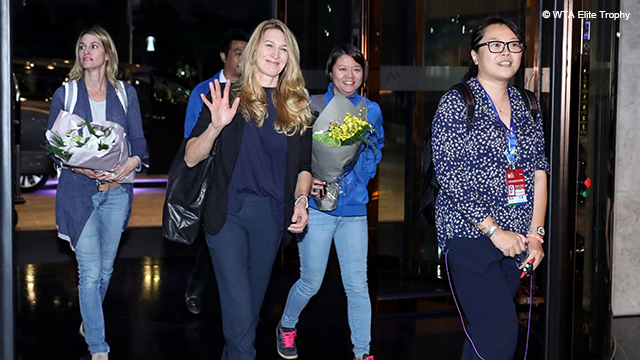 WTA Elite Trophy Ambassador Steffi Graf Lands In Zhuhai